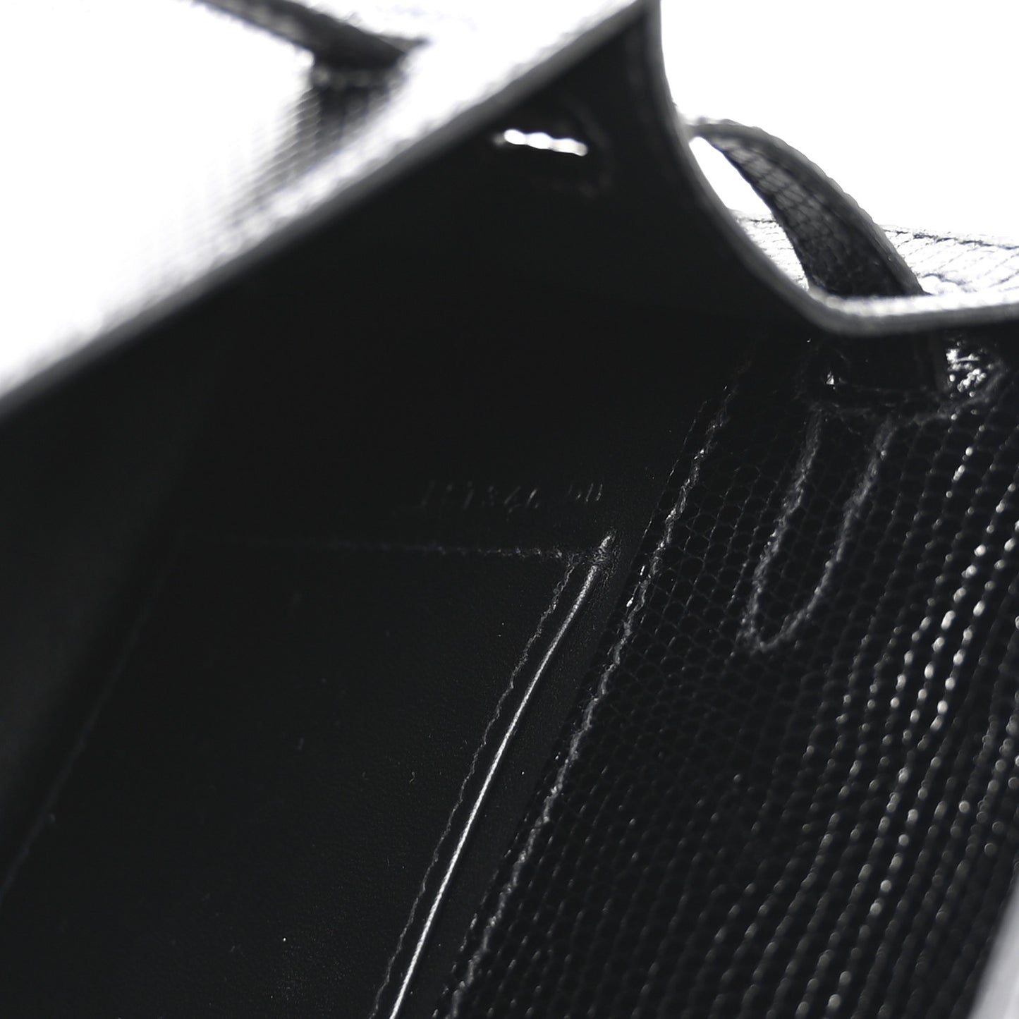 Lizard Kelly Pochette Clutch Black