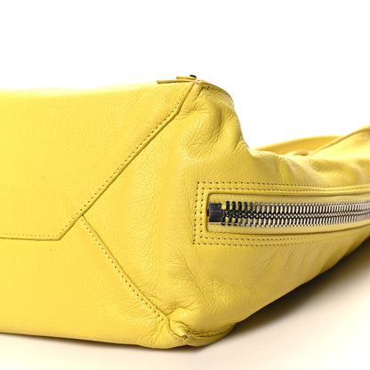 Balenciaga Supple Calfskin Papier A5 Zip Around Tote Jaune Soleil 11 of 12