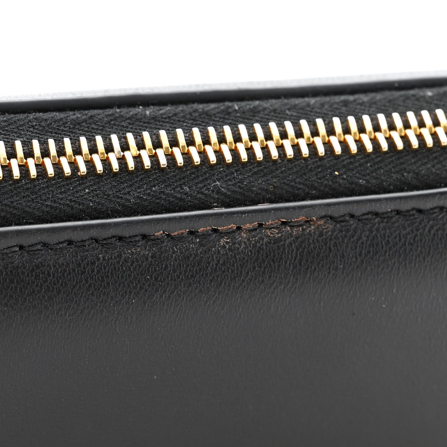OFF WHITE Calfskin Burrow Chain Bag Black