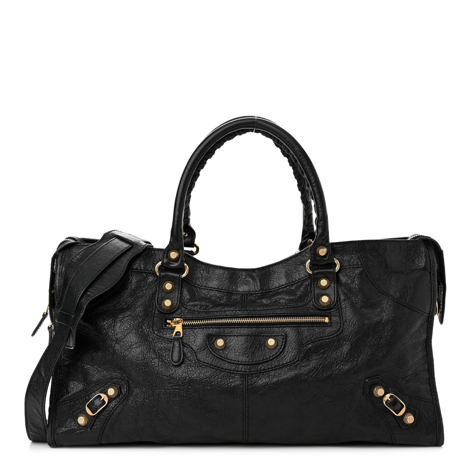 Balenciaga Agneau Giant 12 Gold Hardware Part Time Black 1 of 14
