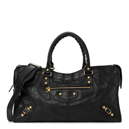 Balenciaga Agneau Giant 12 Gold Hardware Part Time Black 1 of 14