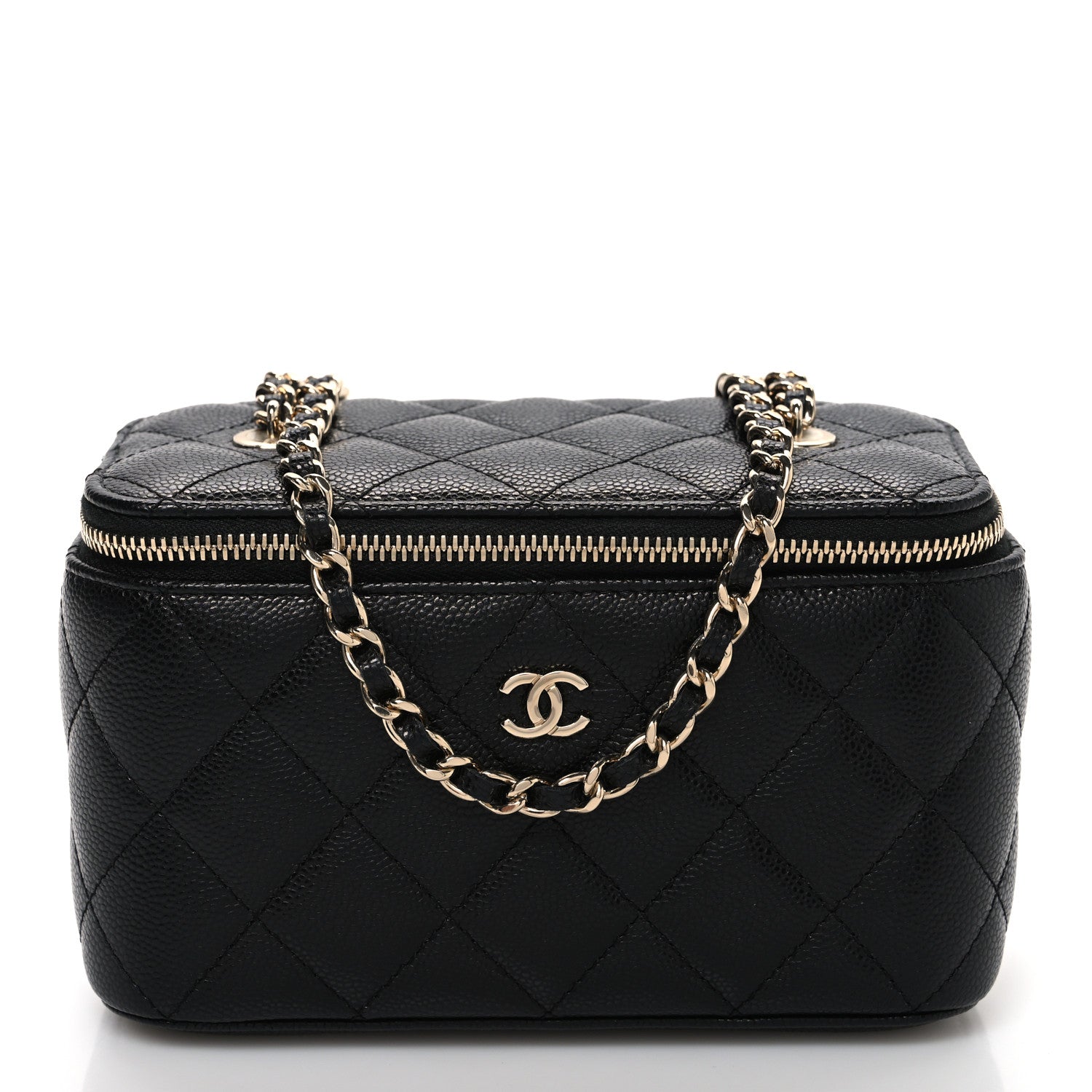 Chanel Caviar Quilted Small Vanity Case With Chain Black 1 of 10