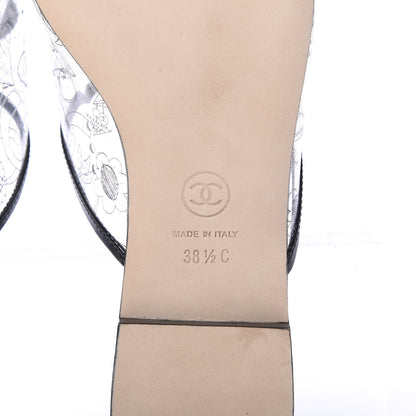 Chanel PVC Fantasy Patent CC Mules 38.5 Black 6 of 11