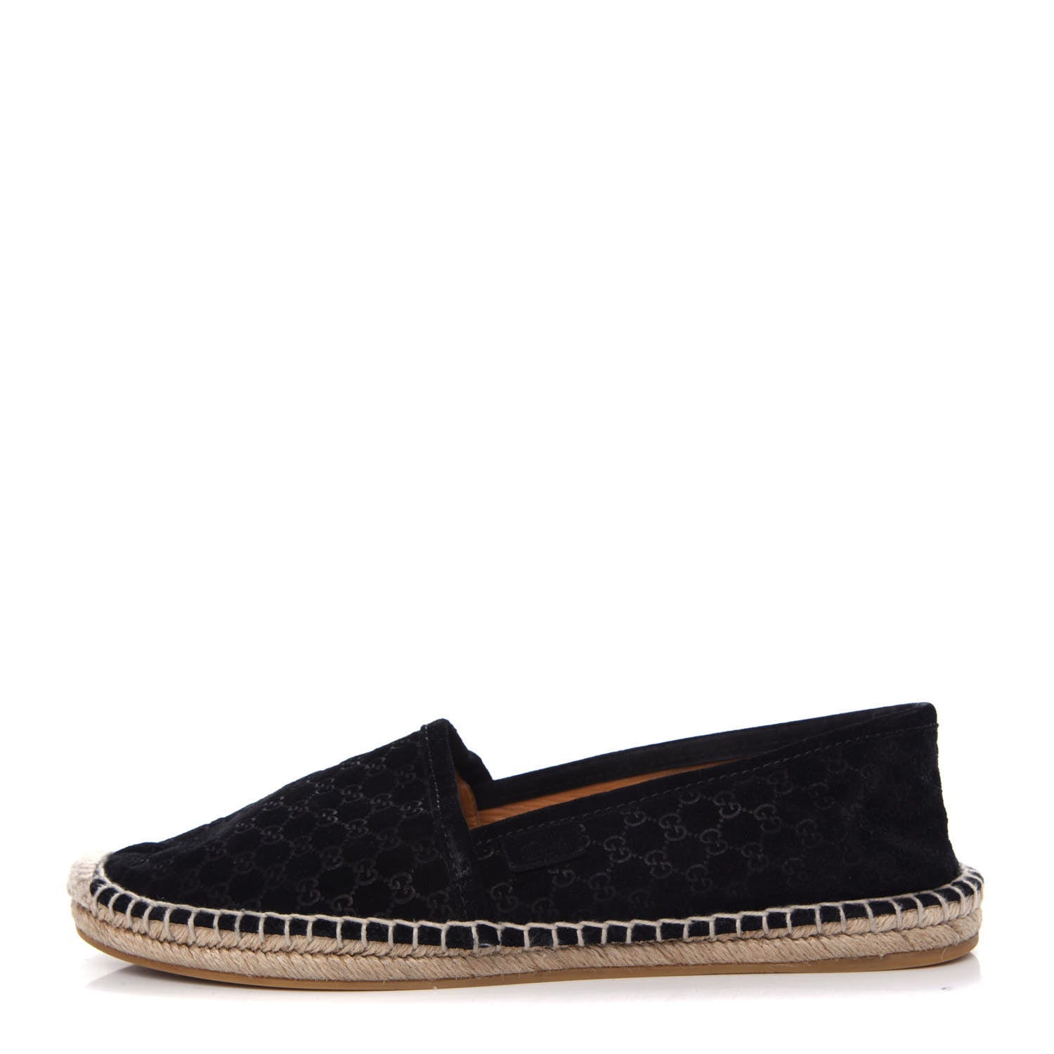 Gucci Suede Microguccissima Espadrilles 37.5 Black 1 of 10