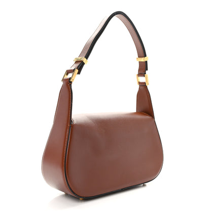 Valentino Garavani Smooth Calfskin Vlogo Chain Shoulder Bag Saddle Brown 3 of 11