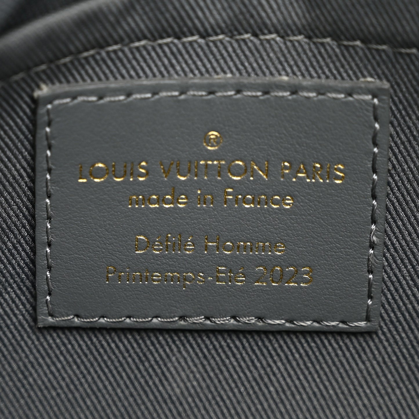 Calfskin Debossed Monogram Versailles City Keepall Dark Shadow Grey