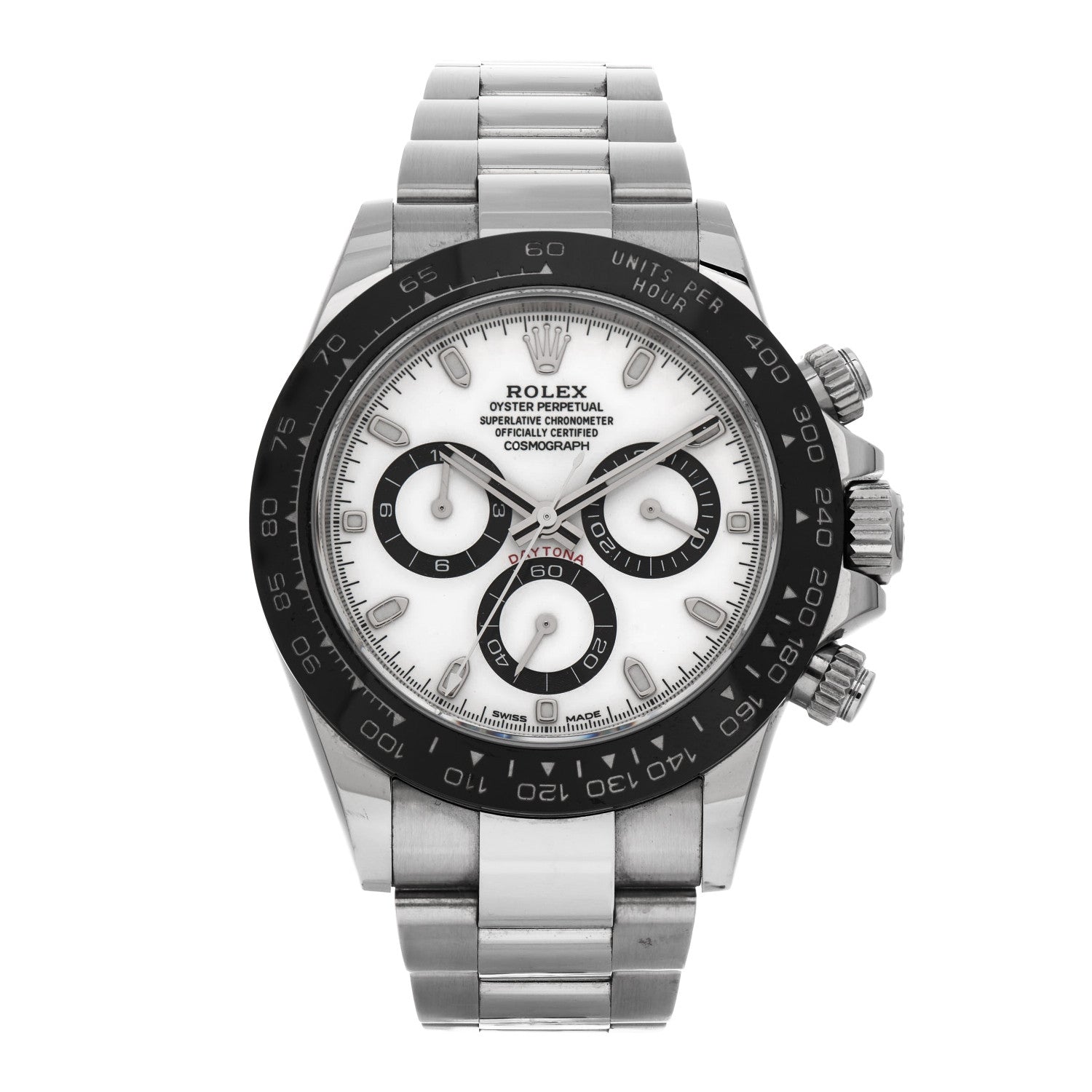 Rolex Stainless Steel 40mm Oyster Perpetual Cosmograph Daytona Panda Watch White 116500LN 1 of 9