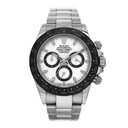 Rolex Stainless Steel 40mm Oyster Perpetual Cosmograph Daytona Panda Watch White 116500LN 1 of 9