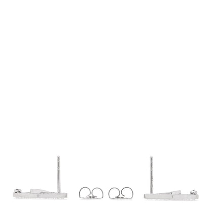 Roberto Coin 18K White Gold Diamond Diamante Earrings 3 of 4