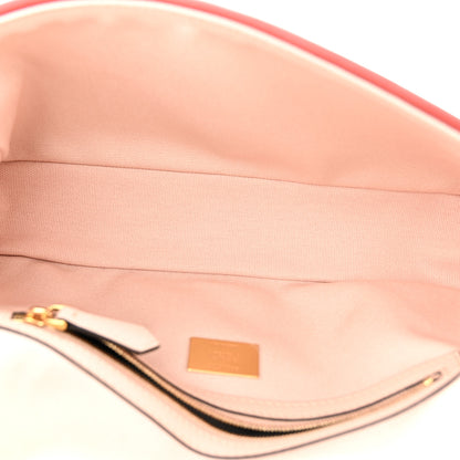 Fendi Canvas Vitello King FF Embroidered Baguette Rosa Quarzo Bloody Mary Multicolor 5 of 10