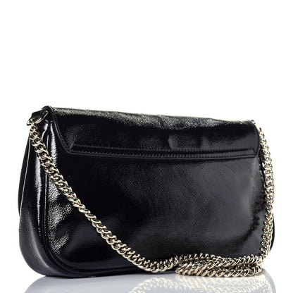 Gucci Patent Medium Soho Flap Crossbody Black 3 of 9