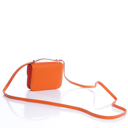 Hermes Epsom 14cm Micro Constance Orange 4 of 9