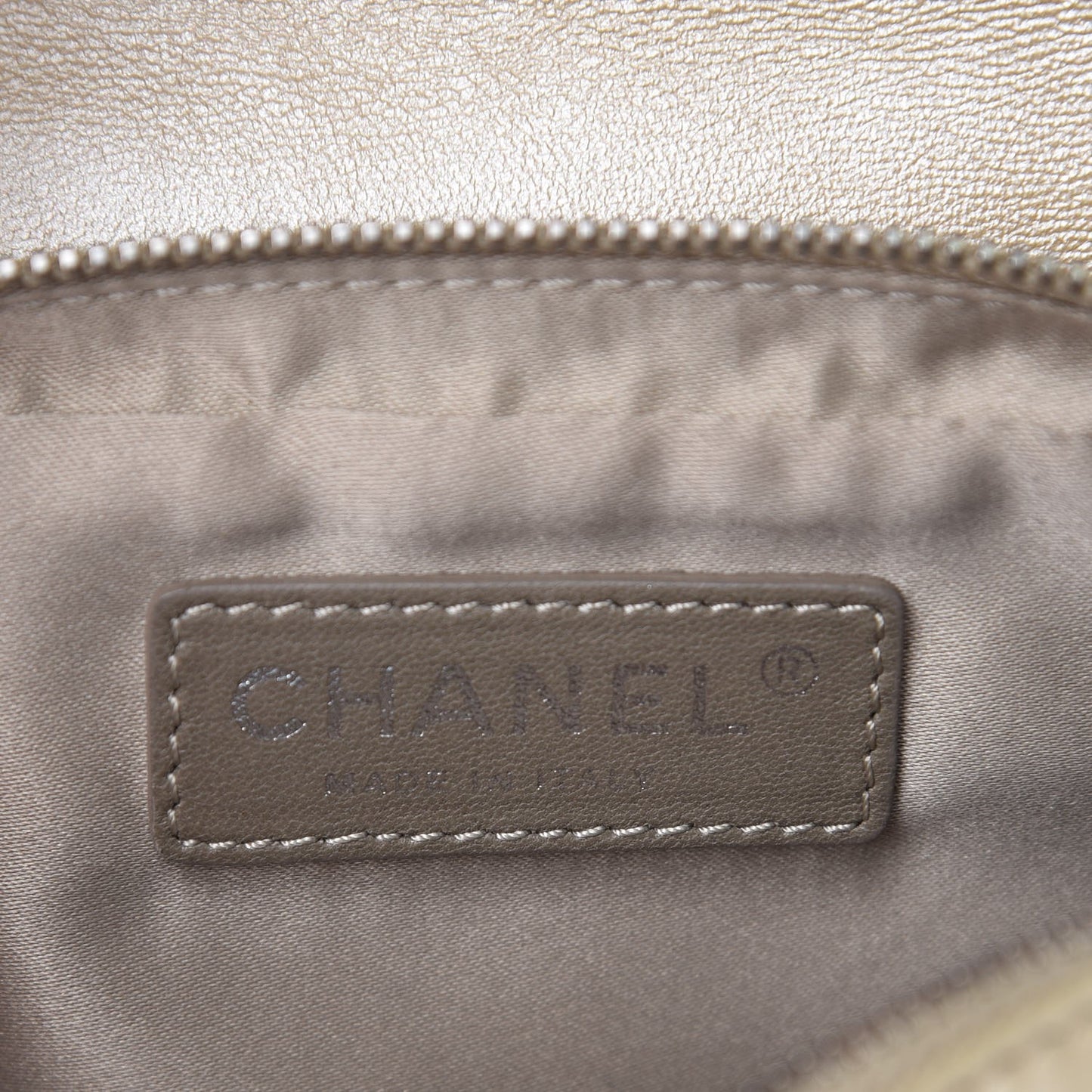 Metallic Lambskin Stitched New Mini Flap Gold