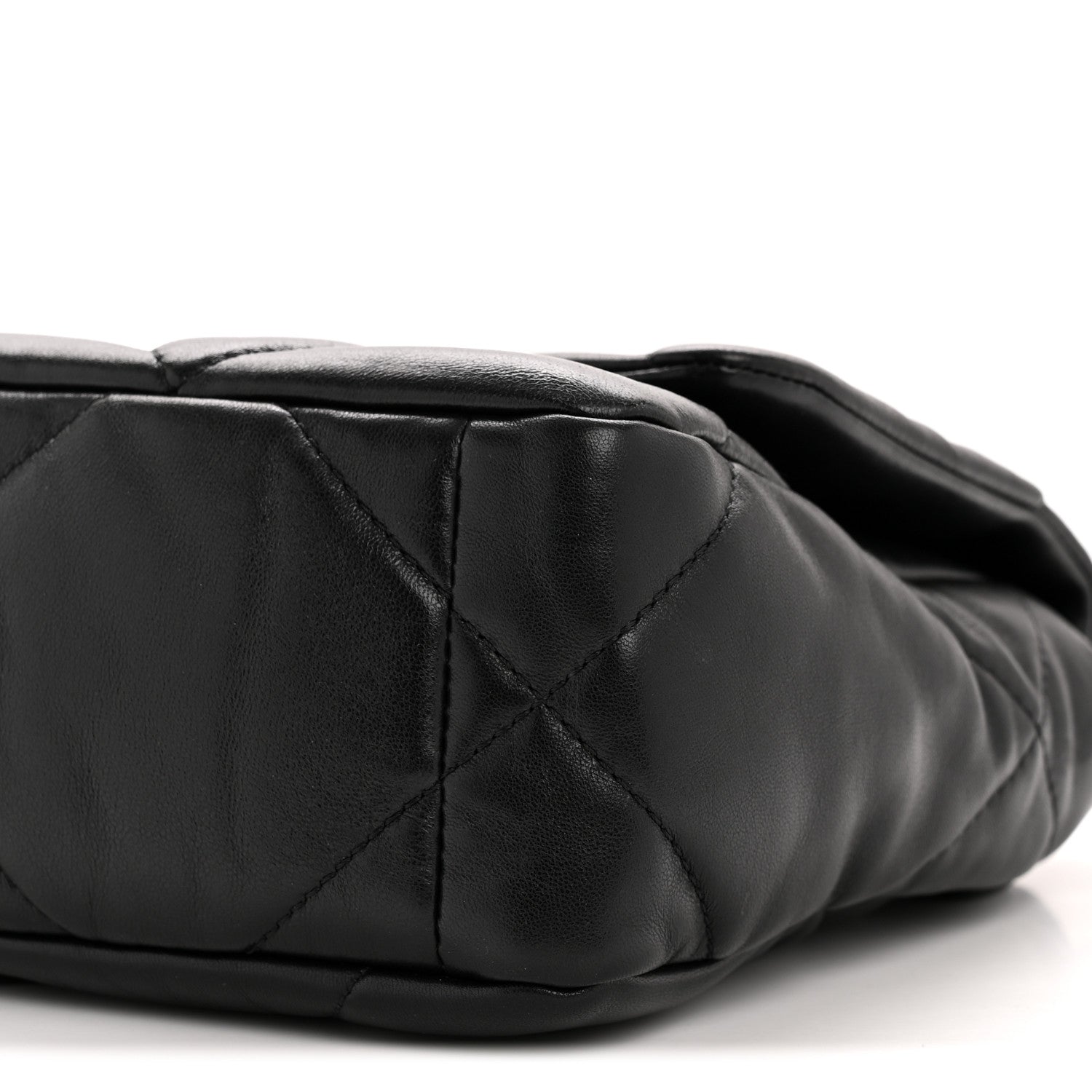 Chanel Goatskin Quilted Medium Chanel 19 Flap Black 10 of 12