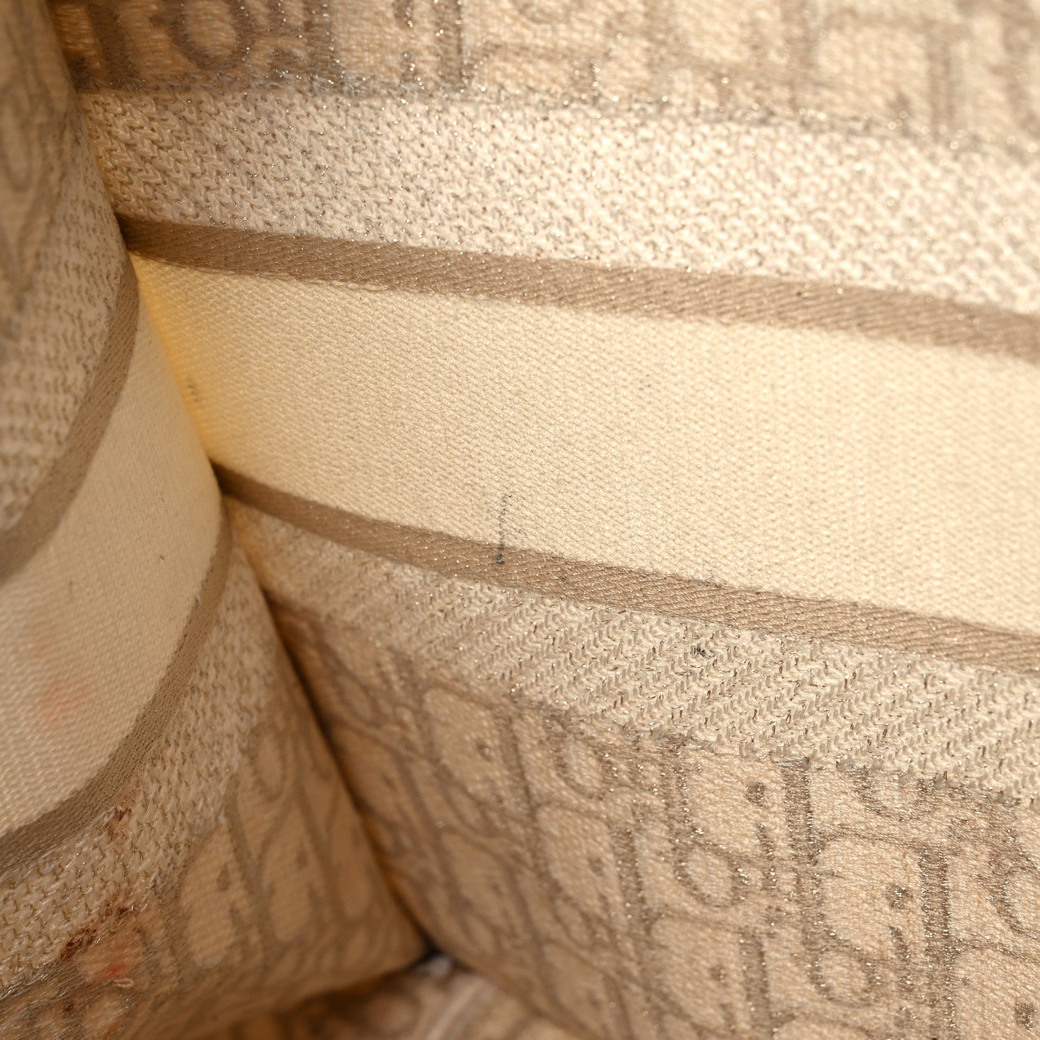 Christian Dior Oblique Medium Book Tote Gold Multicolor 15 of 17