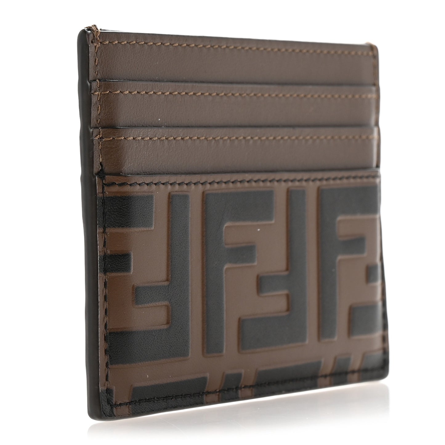 Vitello Cruise Bi-Color FF 1974 Embossed Card Holder Maya Black