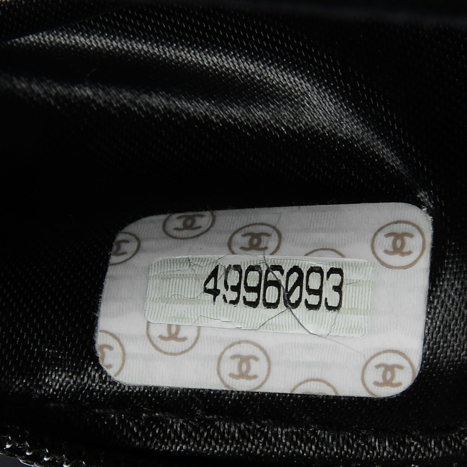 Chanel Satin Evening Bag Black 9 of 9