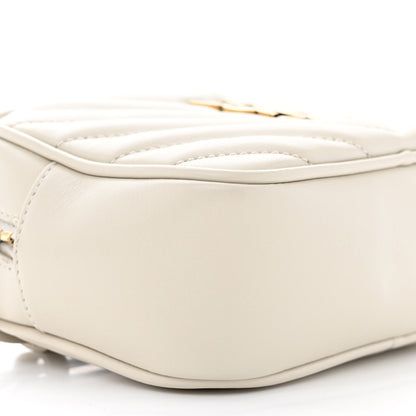 Saint Laurent Calfskin Matelasse Monogram Lou Belt Bag Ivory 9 of 14