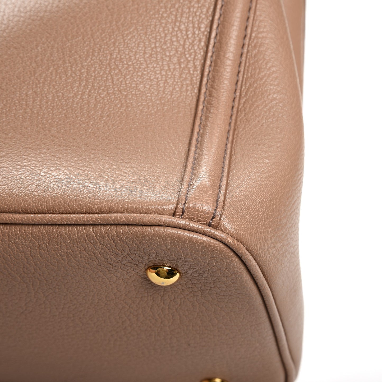 Goatskin Madras Top Handle Tote Cammeo