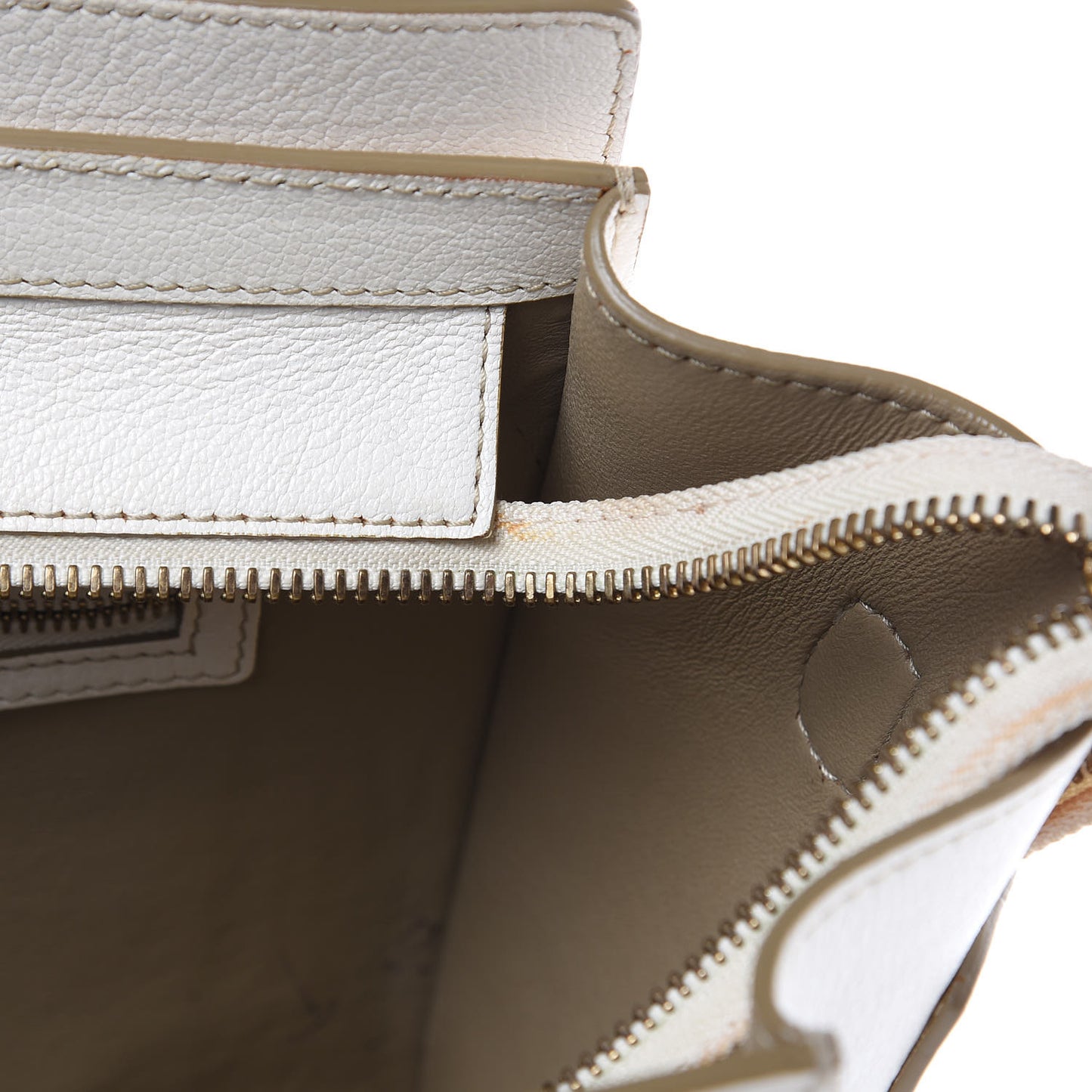 Goatskin Micro Luggage White