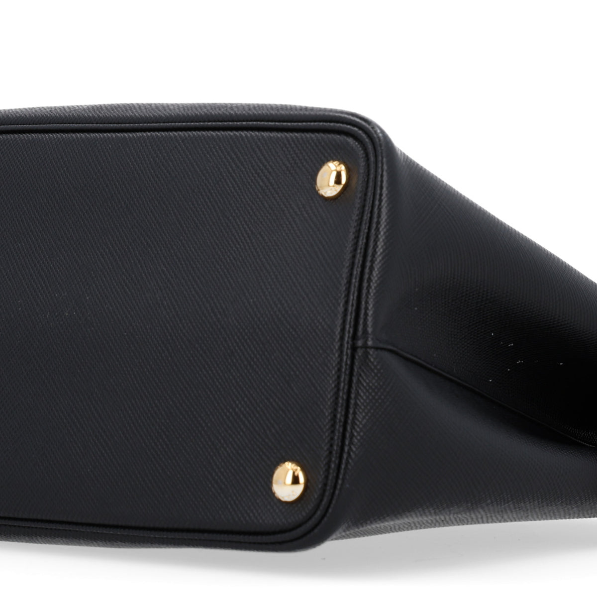 Prada Saffiano Cuir Medium Double Bag Black Fuoco 9 of 10