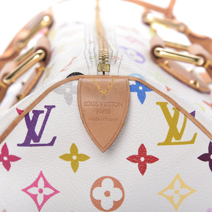 Louis Vuitton Monogram Multicolor Speedy 30 White 8 of 9