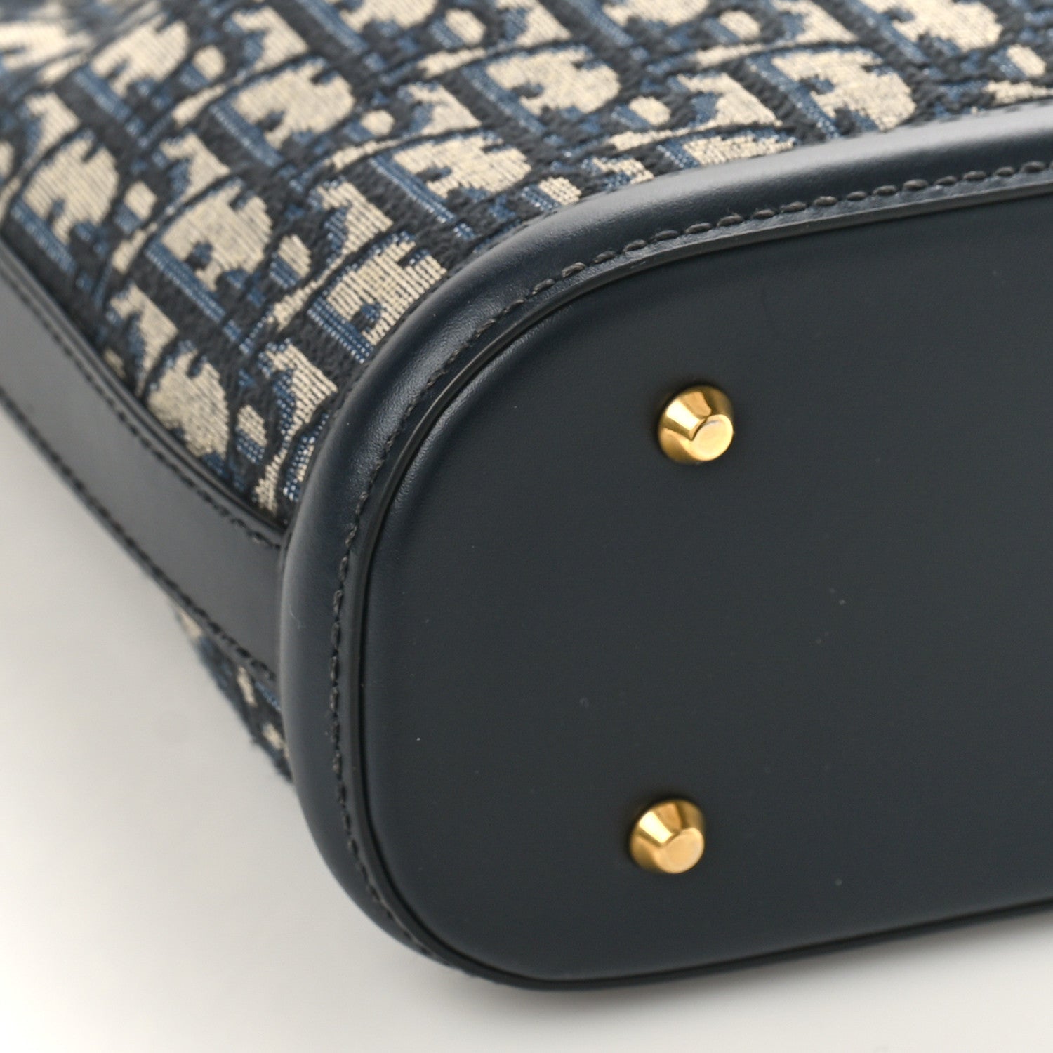 Christian Dior Oblique Calfskin Medium C'est Dior Bucket Bag Blue 7 of 10