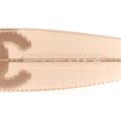 Chanel Acetate Rectangle Sunglasses 5493-A Light Pink 6 of 7