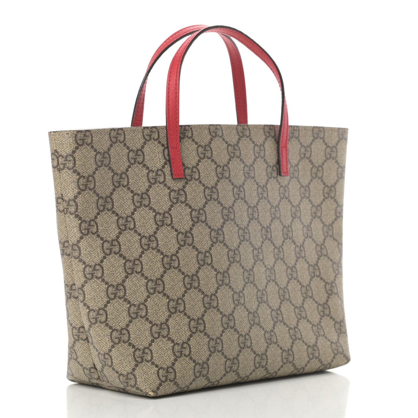 GG Supreme Monogram Bow Childrens Tote Red