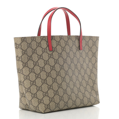 Gucci GG Supreme Monogram Bow Childrens Tote Red 3 of 12