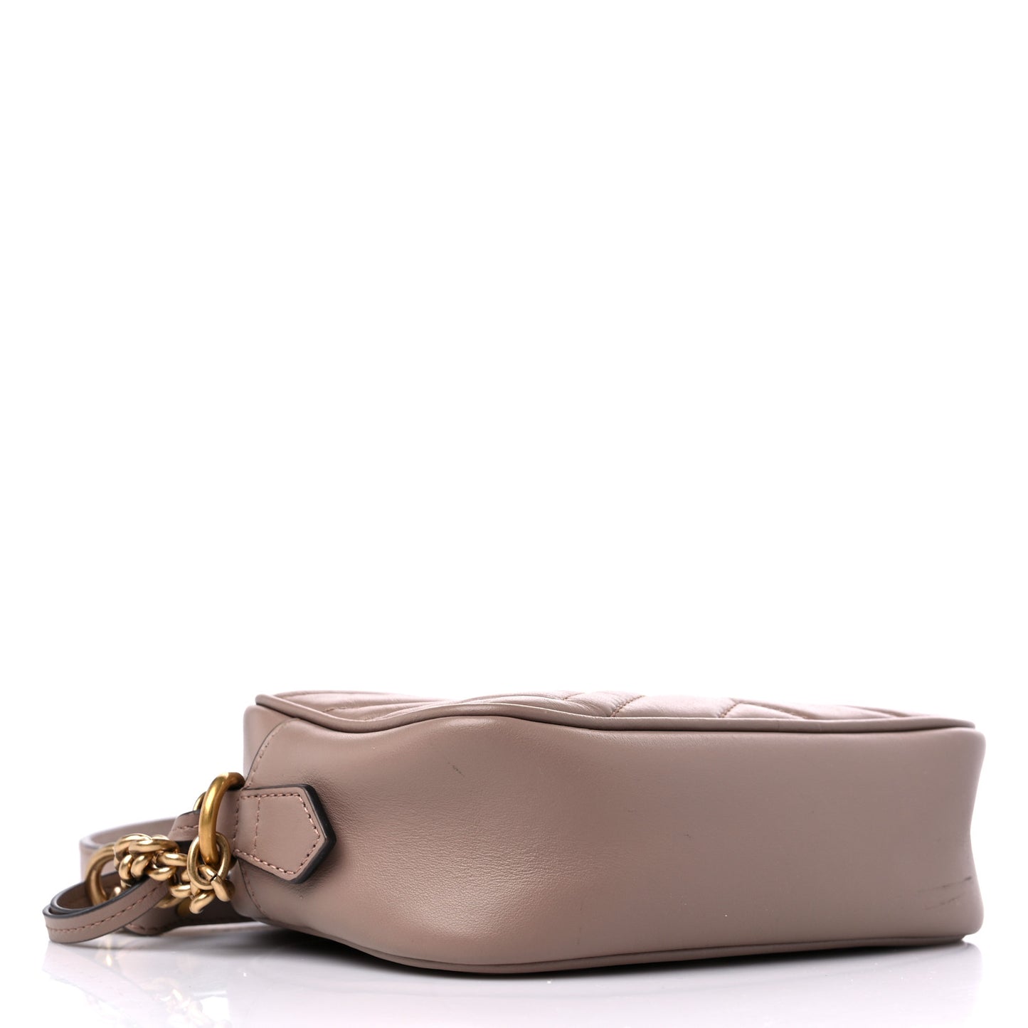 Calfskin Matelasse Mini GG Marmont Chain Shoulder Bag Porcelain Rose