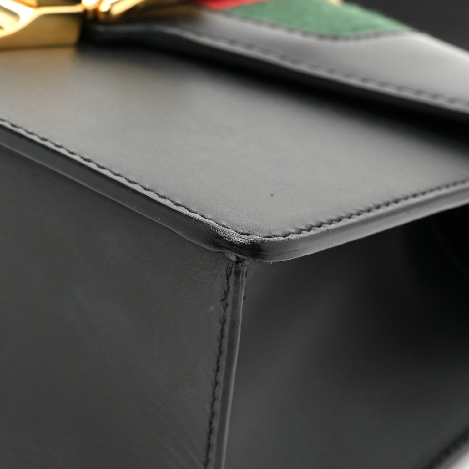 Gucci Calfskin Mini Sylvie Top Handle Bag Black 13 of 14