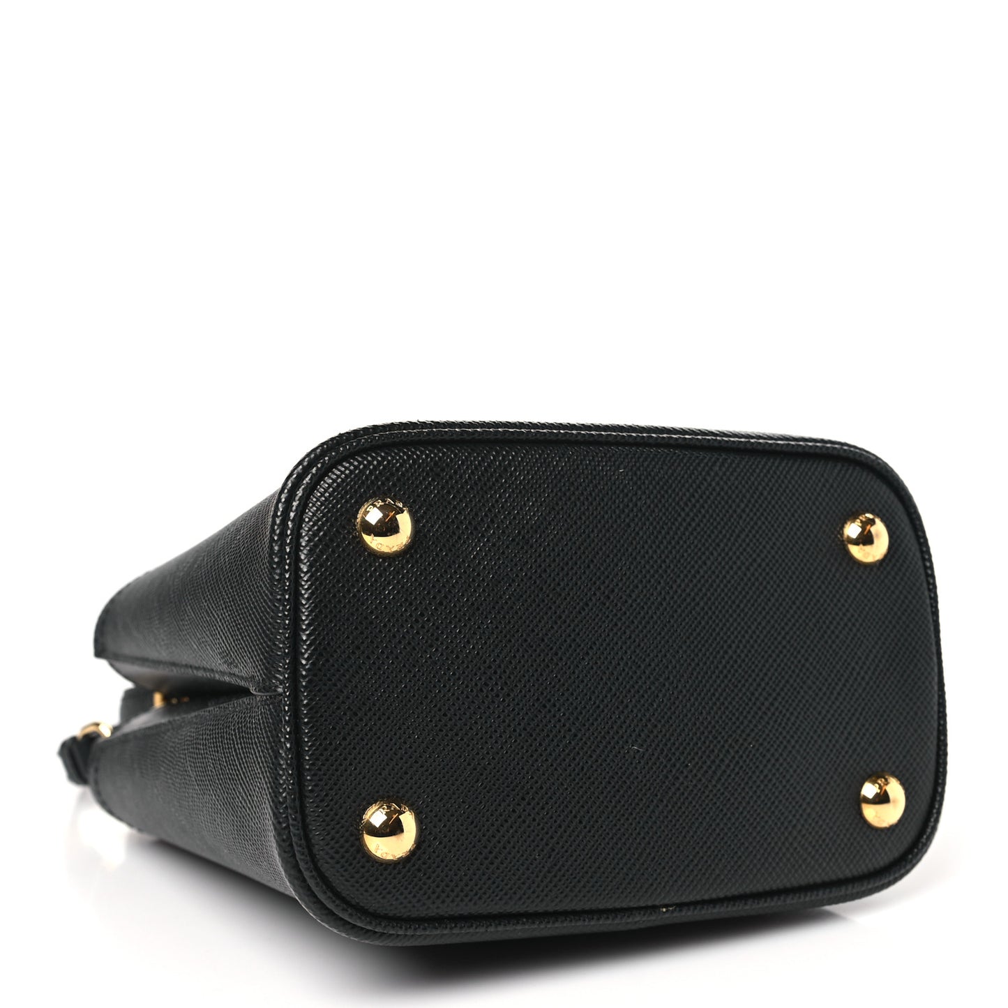 Saffiano Cuir Small Panier Bucket Bag Black