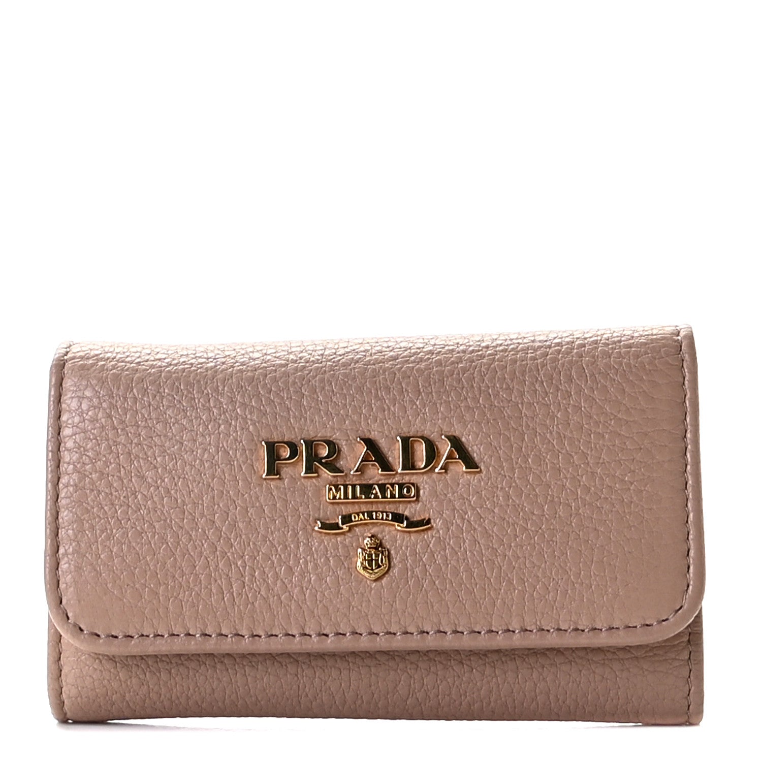 Prada Vitello Grain 6 Key Holder Cipria 1 of 12