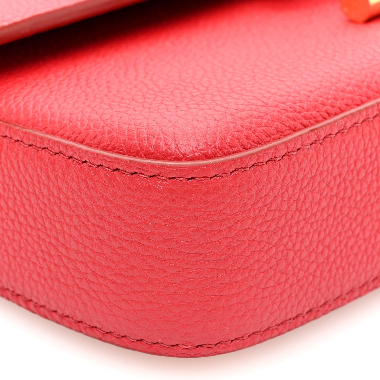 Tom Ford Grained Calfskin Mini Tara Long Strap Crossbody Bag Red 8 of 9