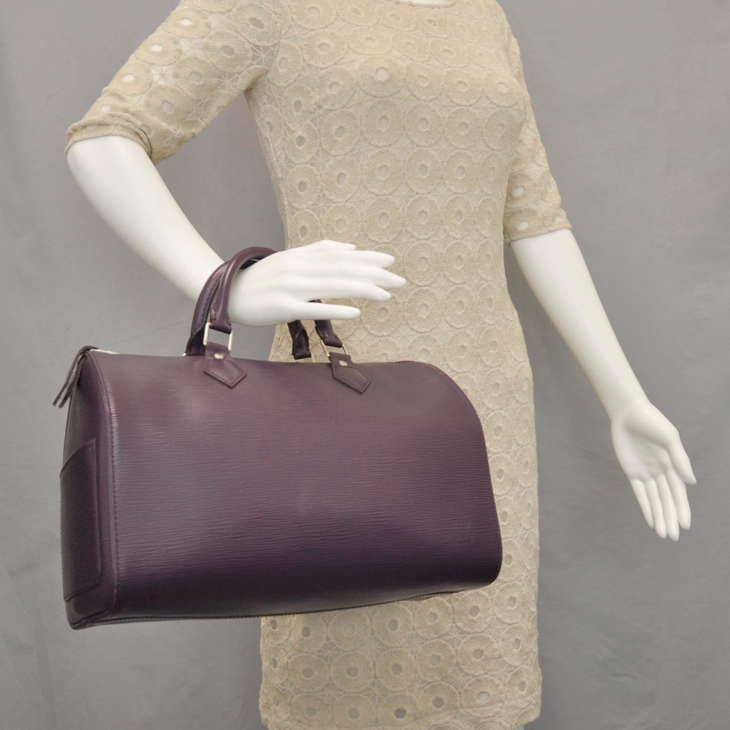 Louis Vuitton Epi Speedy 30 Cassis Purple 2 of 11