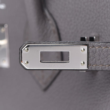 Hermes Togo Birkin 25 Etain 13 of 30