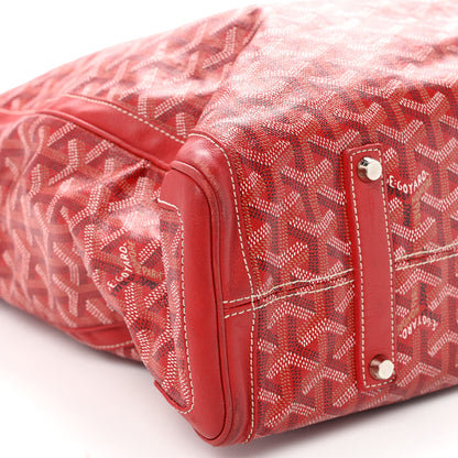 Goyard Goyardine Voltaire Tote Red 9 of 11