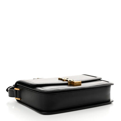 Saint Laurent Box Calfskin Monogram Medium Solferino Satchel Black 4 of 15