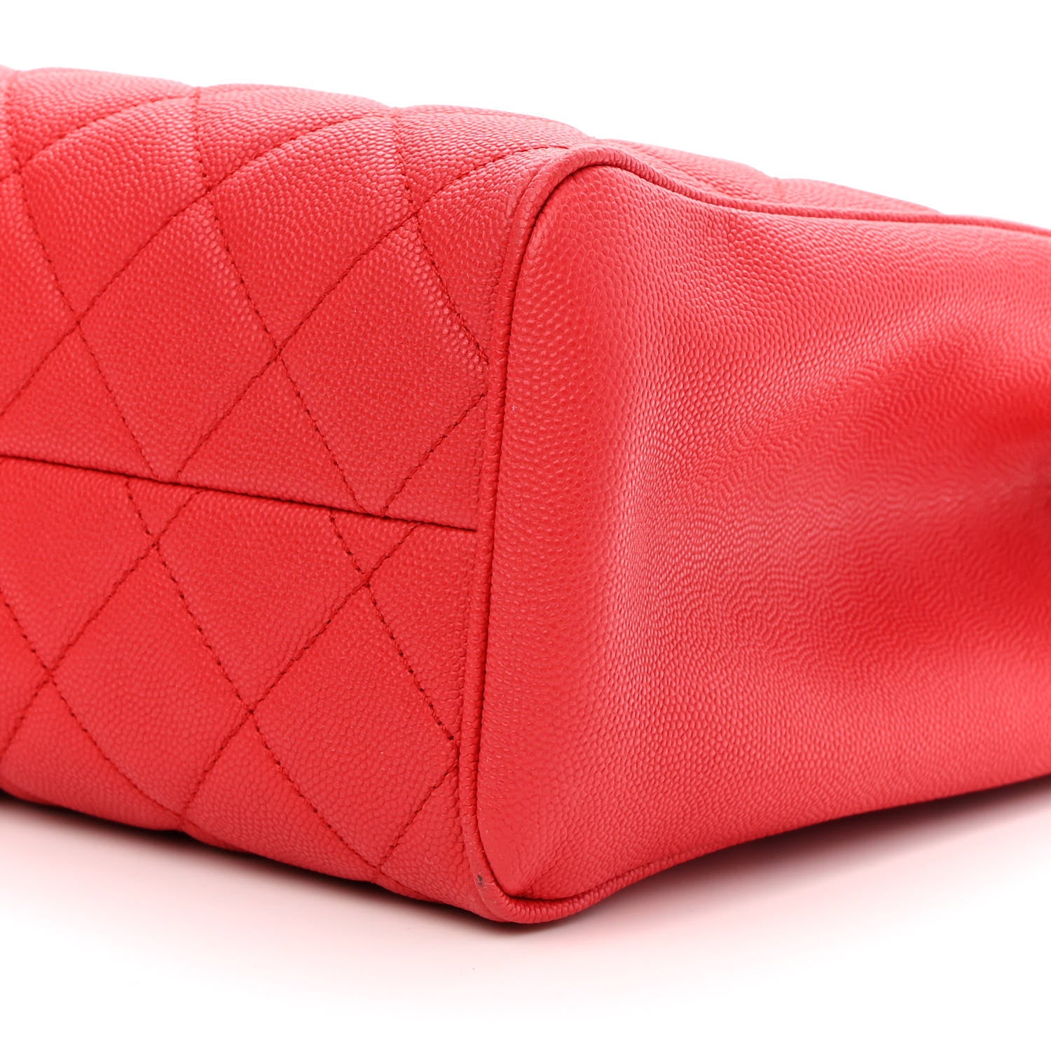Chanel Caviar Quilted In Out Flap Shopping Tote Red 12 of 12