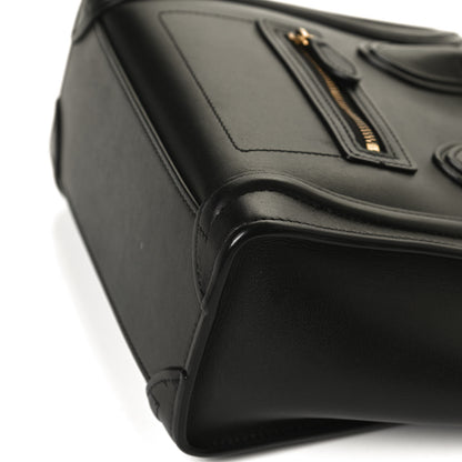 Celine Smooth Calfskin Nano Luggage Black 11 of 12