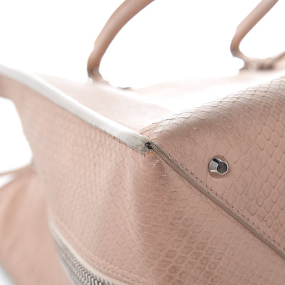 Balenciaga Python Papier A5 Zip Around Tote Old Rose 22 of 22