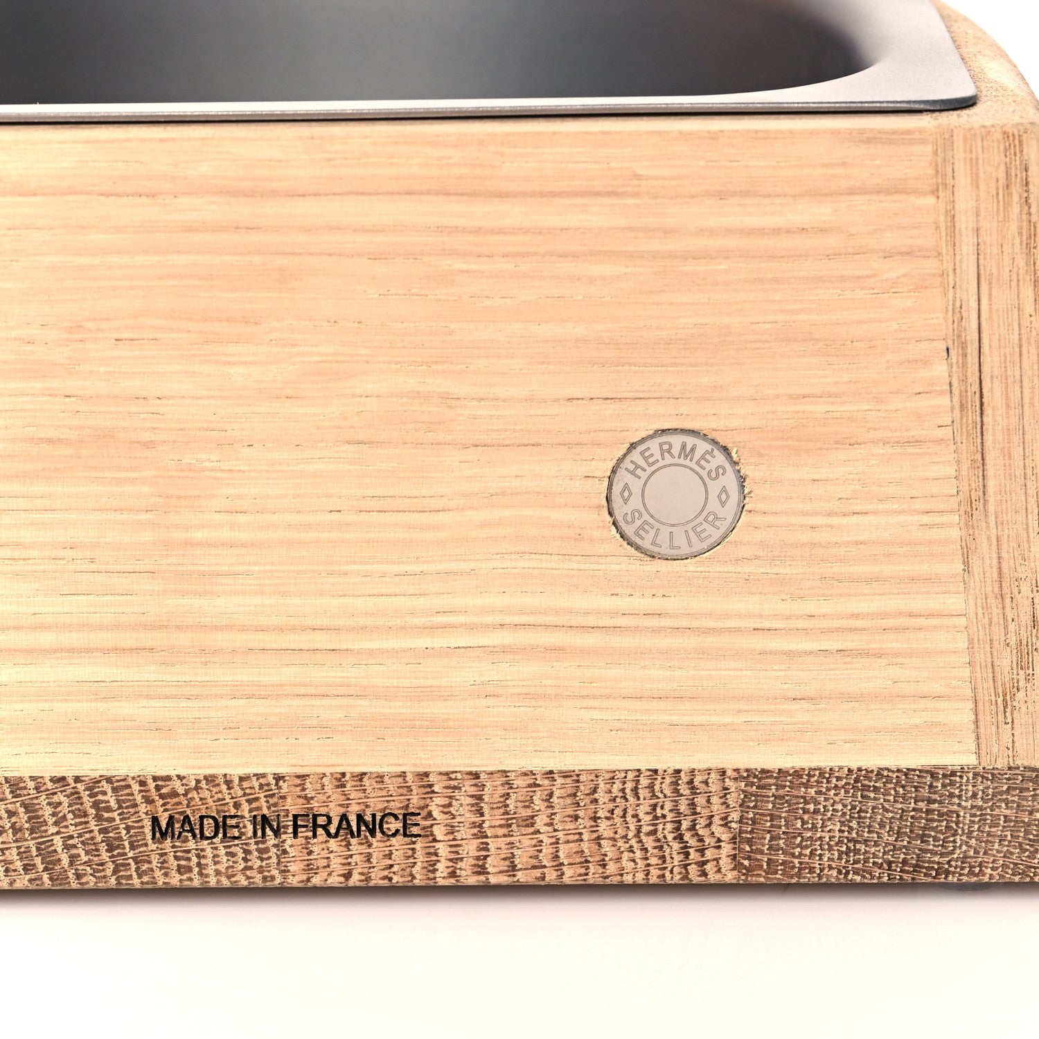 Hermes Oak Wood Small Chaine d'Ancre Dog Bowl Naturel 6 of 7