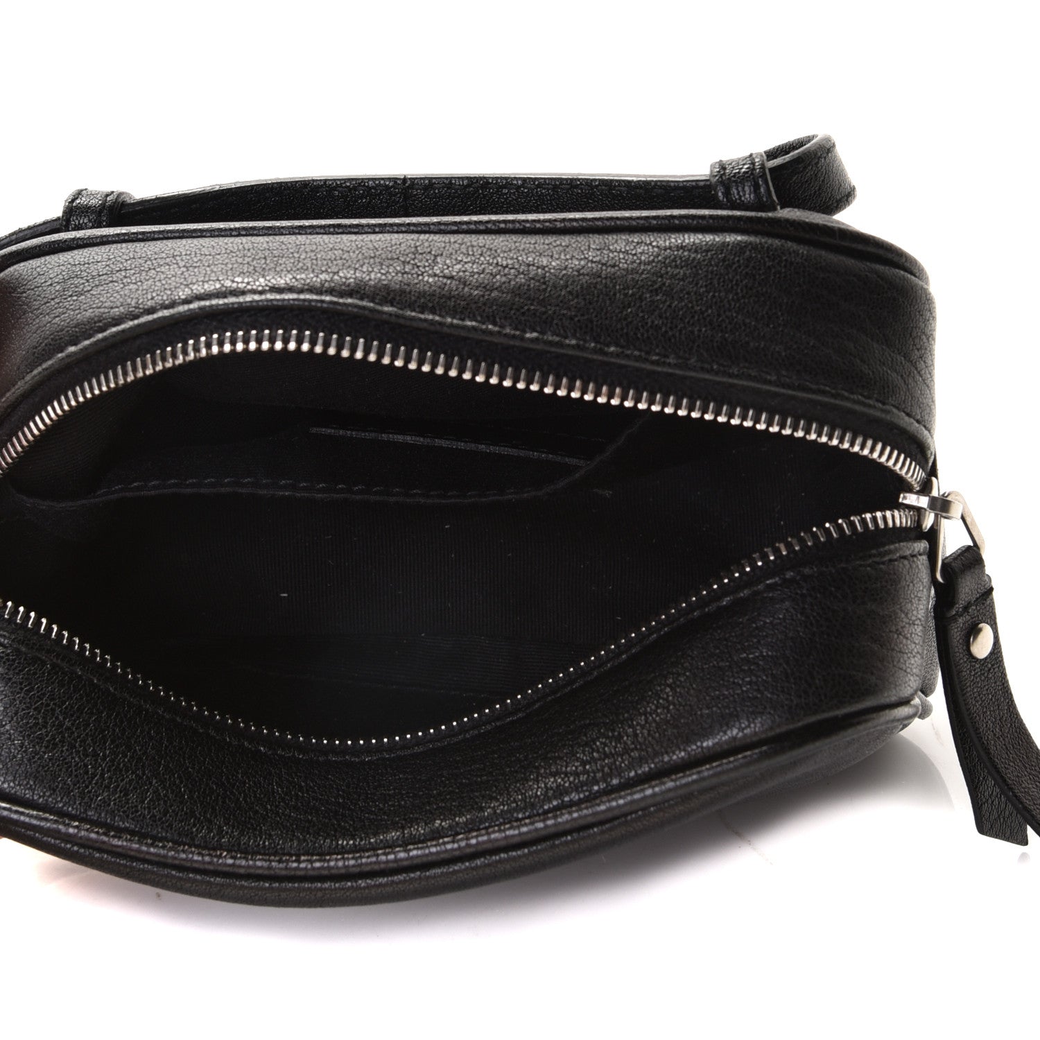 Saint Laurent Lambskin Monogram Lou Belt Bag Black 4 of 11