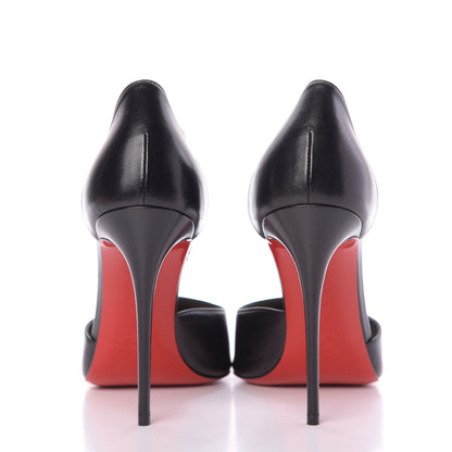 Christian Louboutin Kid PVC Spike Cross 100 Pumps 39.5 Black Silver 8 of 11
