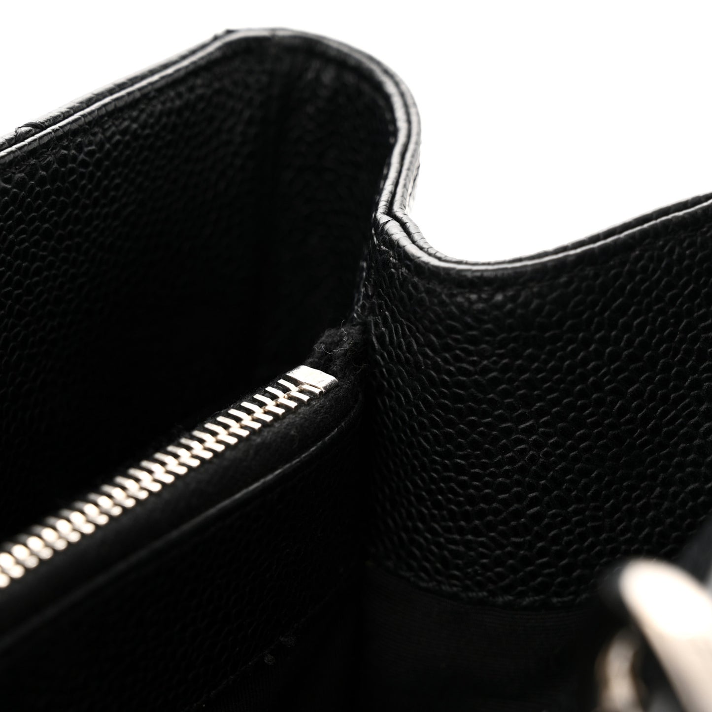 Caviar Quilted Grand Shopping Tote GST Black