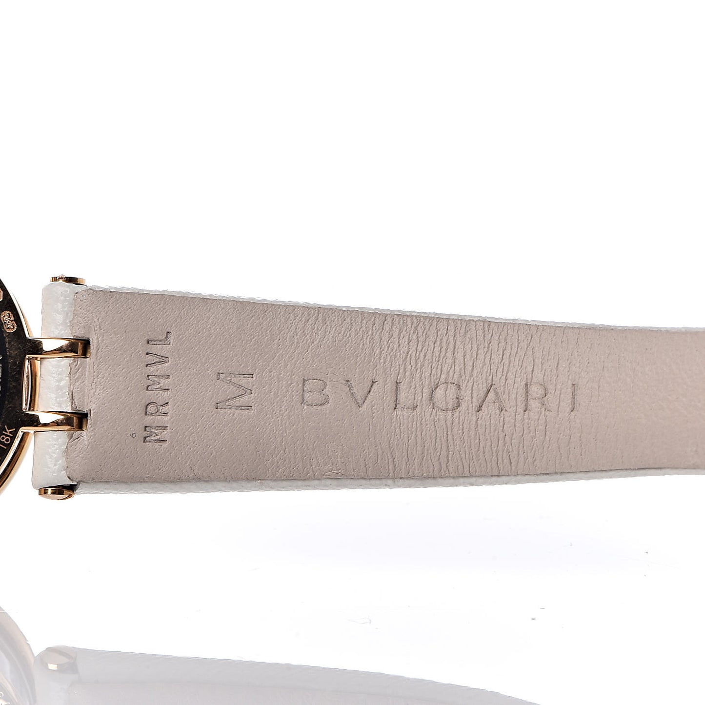 18K Rose Gold Calfskin Diamond Bezel 23mm B.Zero1 Quartz Watch