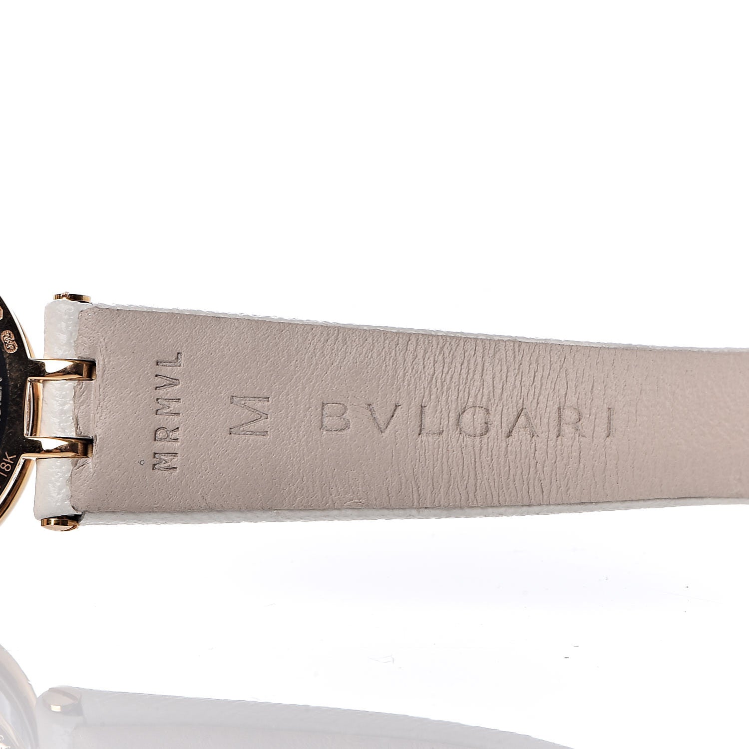 Bulgari 18K Rose Gold Calfskin Diamond Bezel 23mm B.Zero1 Quartz Watch 8 of 10