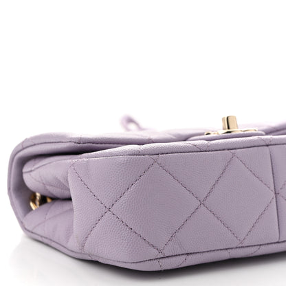 Chanel Caviar Quilted Funky Match Mini Flap Light Purple Light Purple 9 of 11