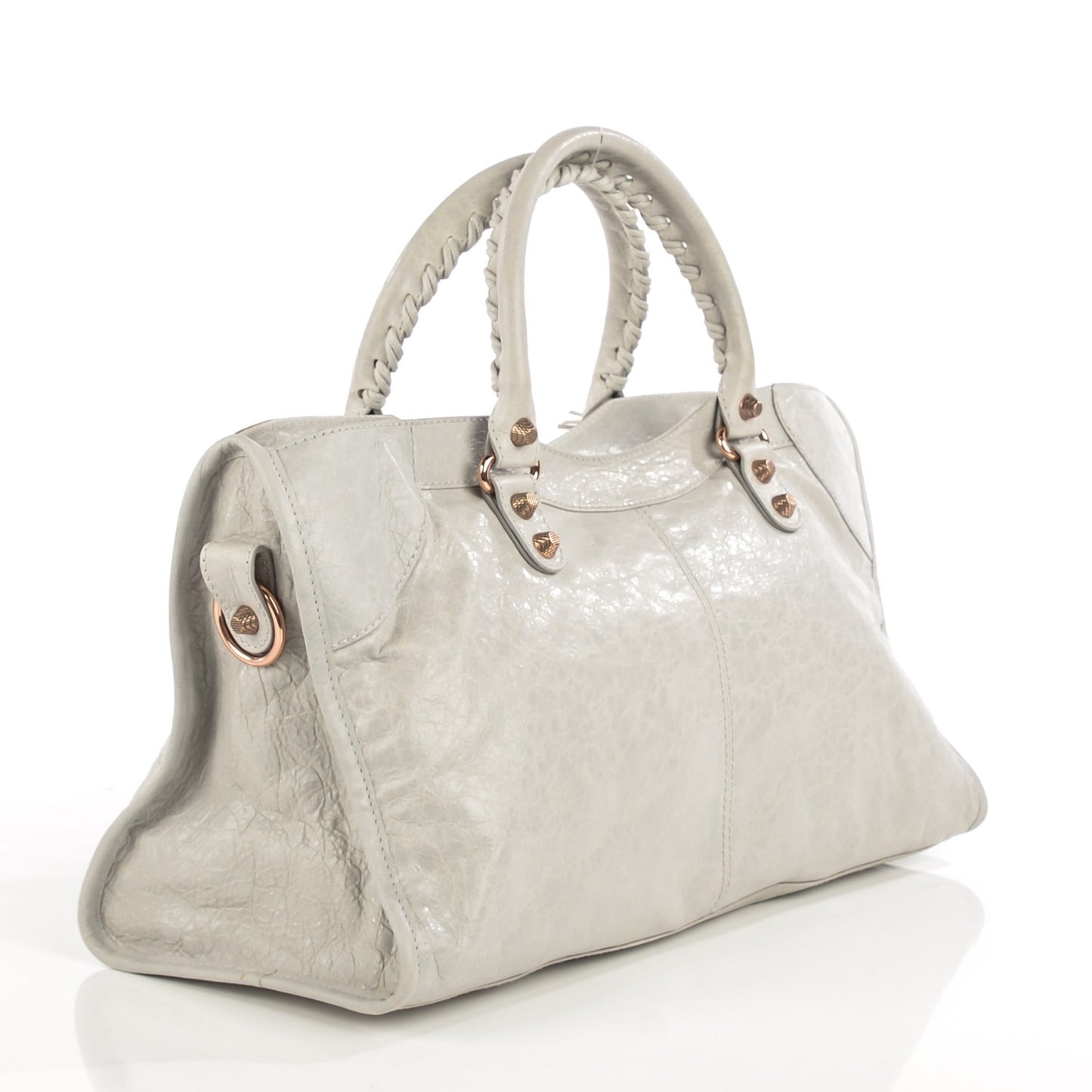 Agneau Giant 12 Rose Gold Hardware Part Time Gris Ciment